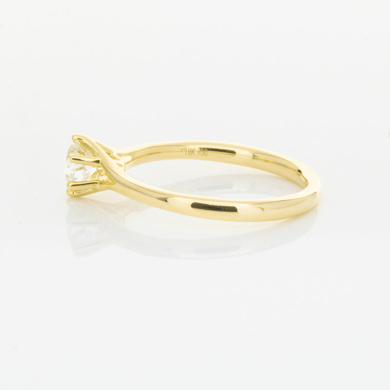 18ct Yellow Gold .48ct Diamond Grace Ring-Ring-Walker & Hall