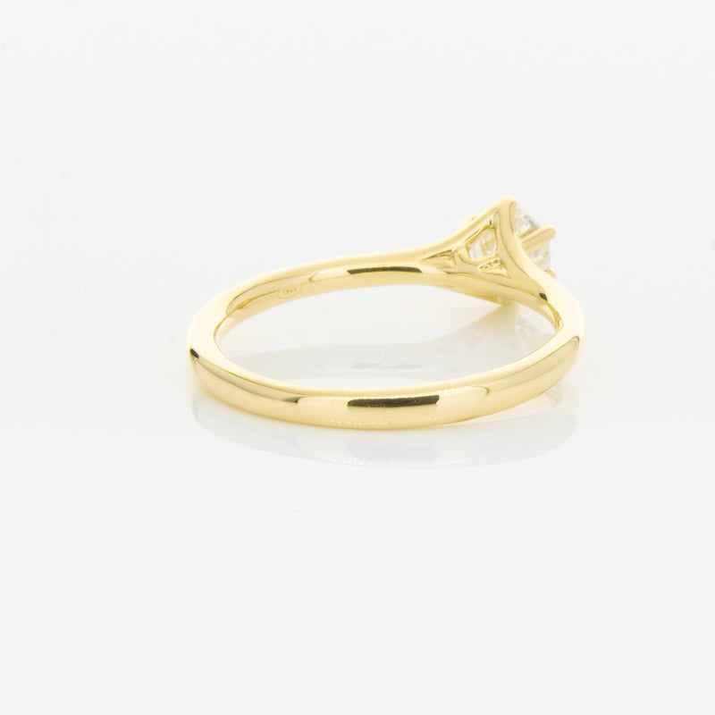 18ct Yellow Gold .48ct Diamond Grace Ring-Ring-Walker & Hall