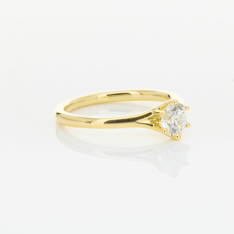 18ct Yellow Gold .48ct Diamond Grace Ring-Ring-Walker & Hall