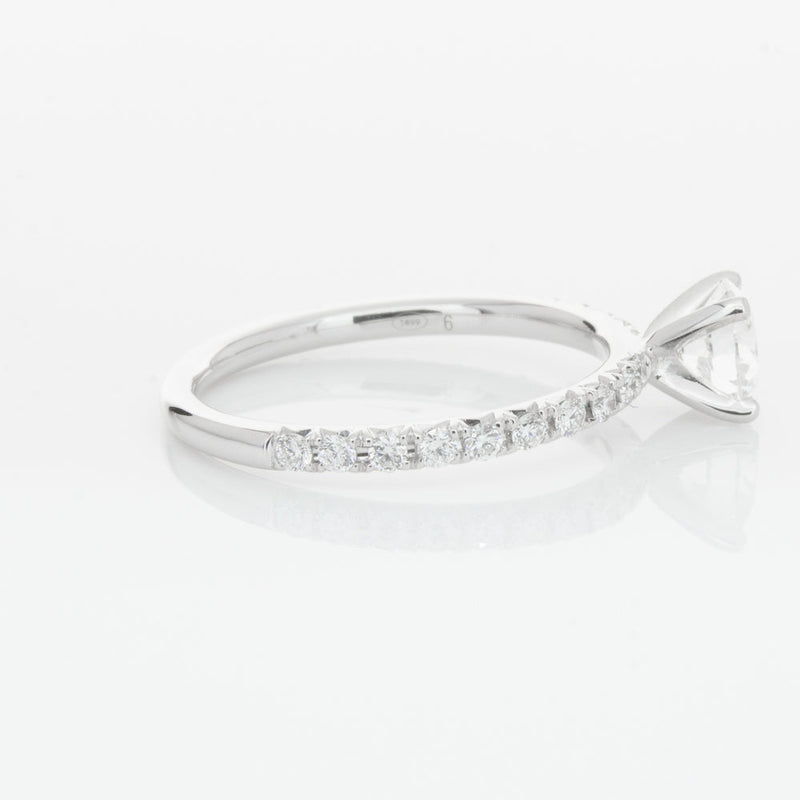 18ct White Gold .70ct Diamond Comet Ring-Ring-Walker & Hall
