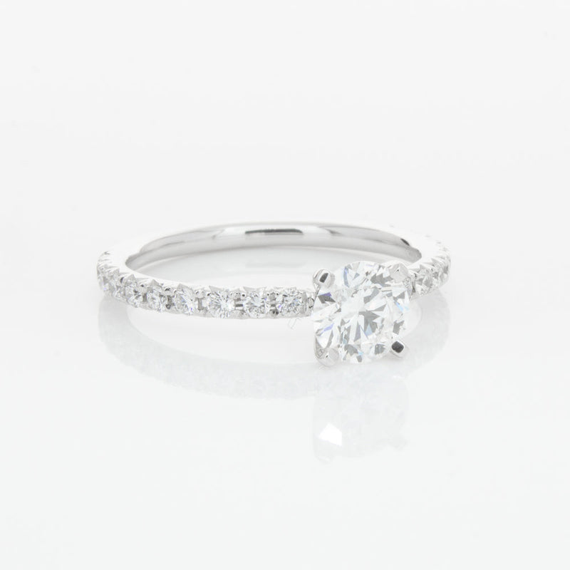 18ct White Gold .70ct Diamond Comet Ring-Ring-Walker & Hall