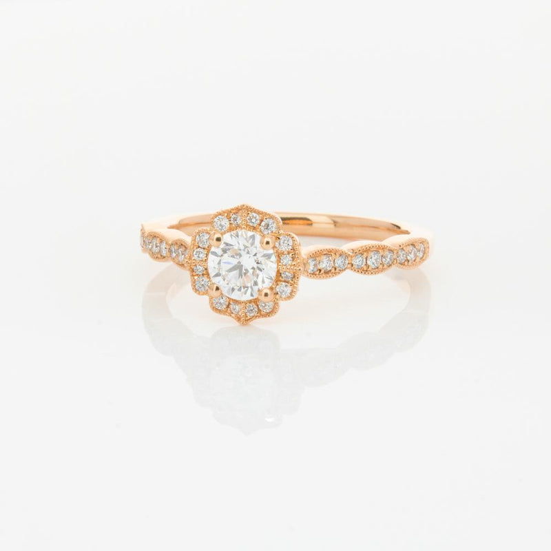 18ct Rose Gold .40ct Diamond Paramount Ring-Ring-Walker & Hall