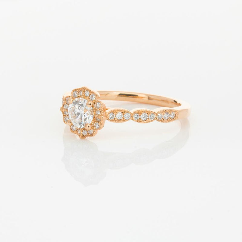 18ct Rose Gold .40ct Diamond Paramount Ring-Ring-Walker & Hall