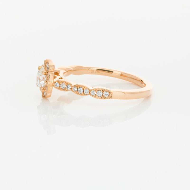 18ct Rose Gold .40ct Diamond Paramount Ring-Ring-Walker & Hall