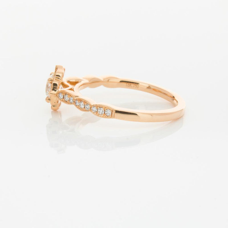18ct Rose Gold .40ct Diamond Paramount Ring-Ring-Walker & Hall