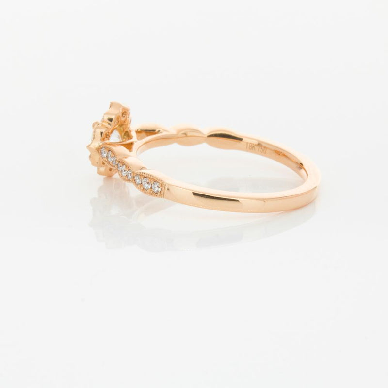 18ct Rose Gold .40ct Diamond Paramount Ring-Ring-Walker & Hall