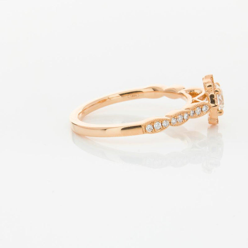 18ct Rose Gold .40ct Diamond Paramount Ring-Ring-Walker & Hall