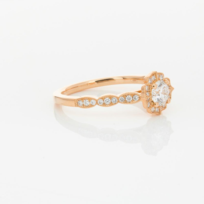 18ct Rose Gold .40ct Diamond Paramount Ring-Ring-Walker & Hall