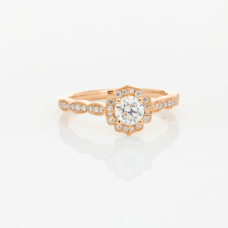 18ct Rose Gold .40ct Diamond Paramount Ring-Ring-Walker & Hall
