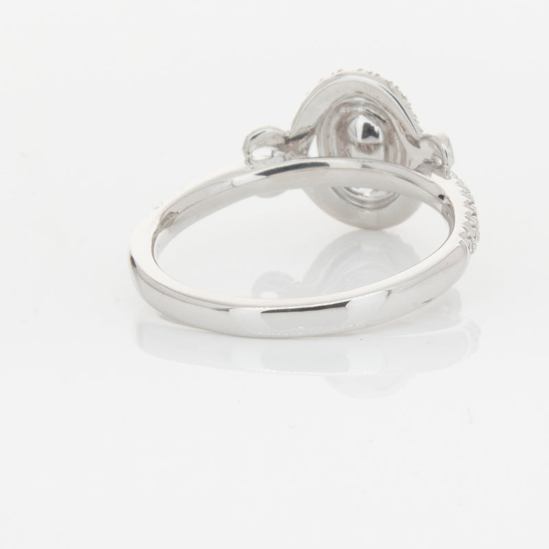 18ct White Gold Pink & White Diamond Ring-Ring-Walker & Hall