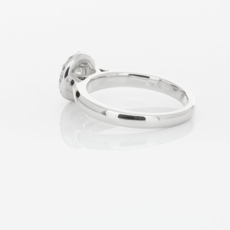 18ct White Gold .51ct Diamond Eclipse Ring-Ring-Walker & Hall