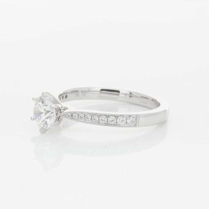 18ct White Gold .70ct Diamond Zenith Ring-Ring-Walker & Hall