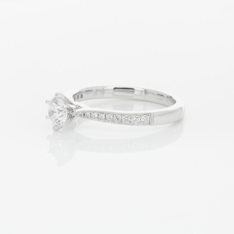 18ct White Gold .40ct Diamond Zenith Ring-Ring-Walker & Hall