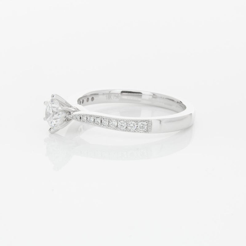 18ct White Gold .40ct Diamond Zenith Ring-Ring-Walker & Hall