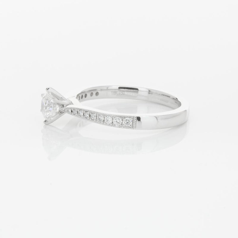 18ct White Gold .40ct Diamond Zenith Ring-Ring-Walker & Hall