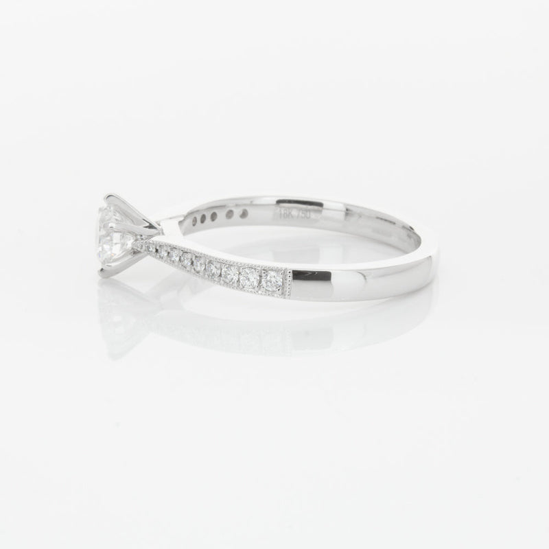 18ct White Gold .40ct Diamond Zenith Ring-Ring-Walker & Hall