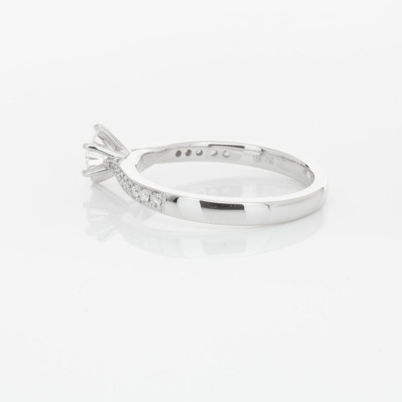 18ct White Gold .40ct Diamond Zenith Ring-Ring-Walker & Hall