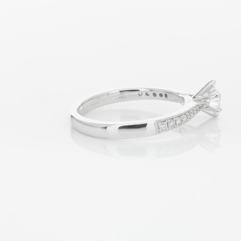 18ct White Gold .40ct Diamond Zenith Ring-Ring-Walker & Hall