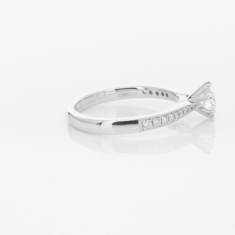 18ct White Gold .40ct Diamond Zenith Ring-Ring-Walker & Hall