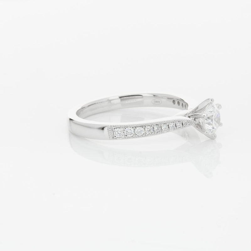 18ct White Gold .40ct Diamond Zenith Ring-Ring-Walker & Hall