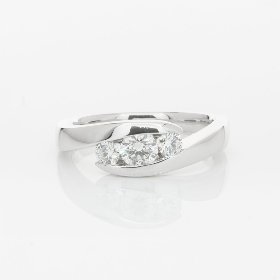 Platinum Diamond Equinox Ring-Ring-Walker & Hall