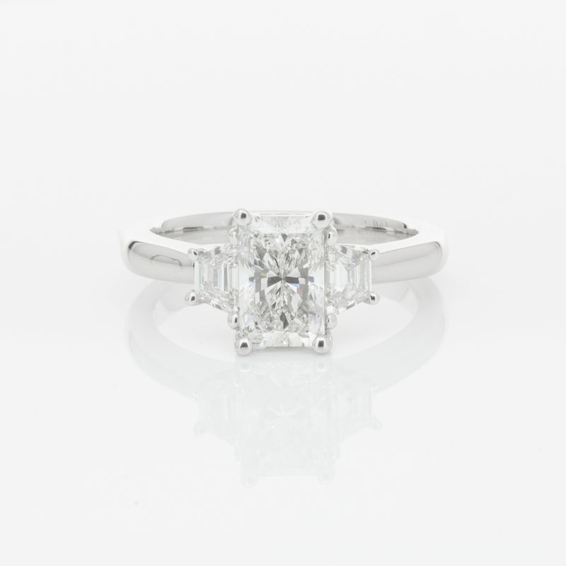 18ct White Gold Diamond Ring-Ring-Walker & Hall