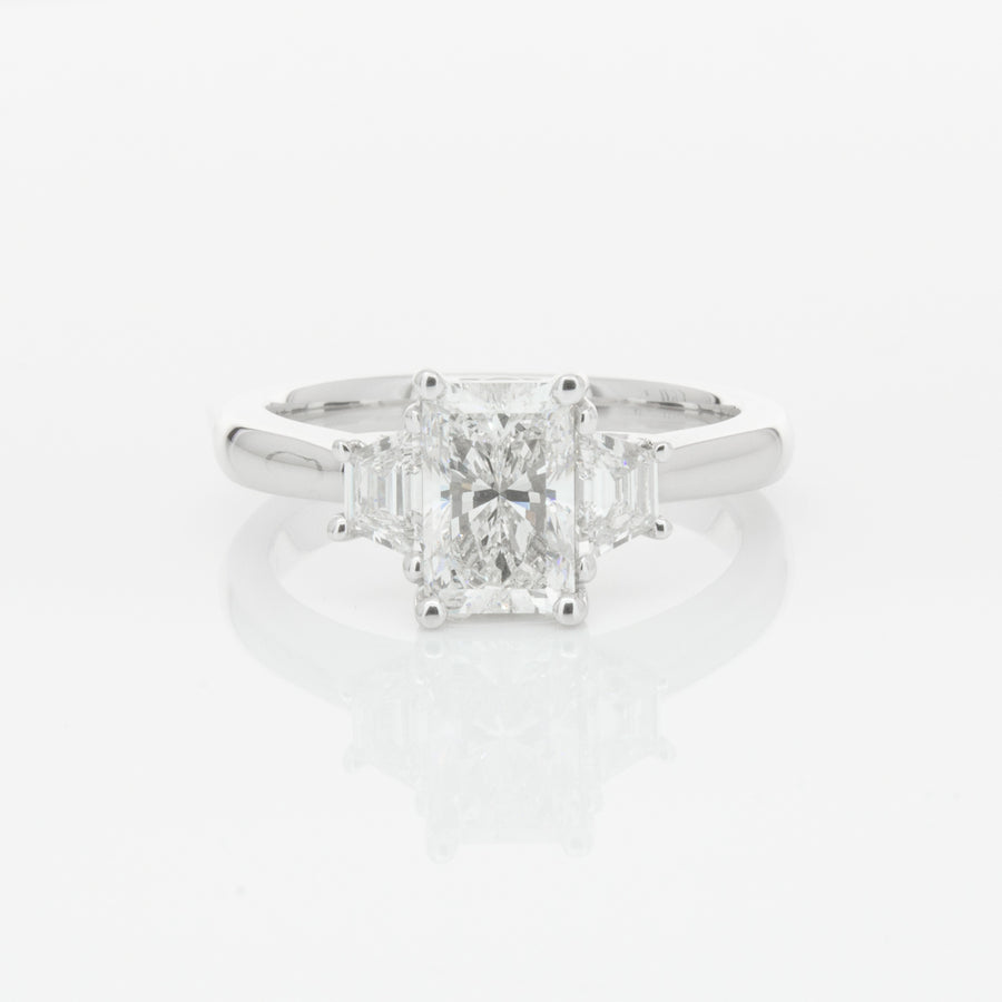 18ct White Gold Diamond Ring-Ring-Walker & Hall