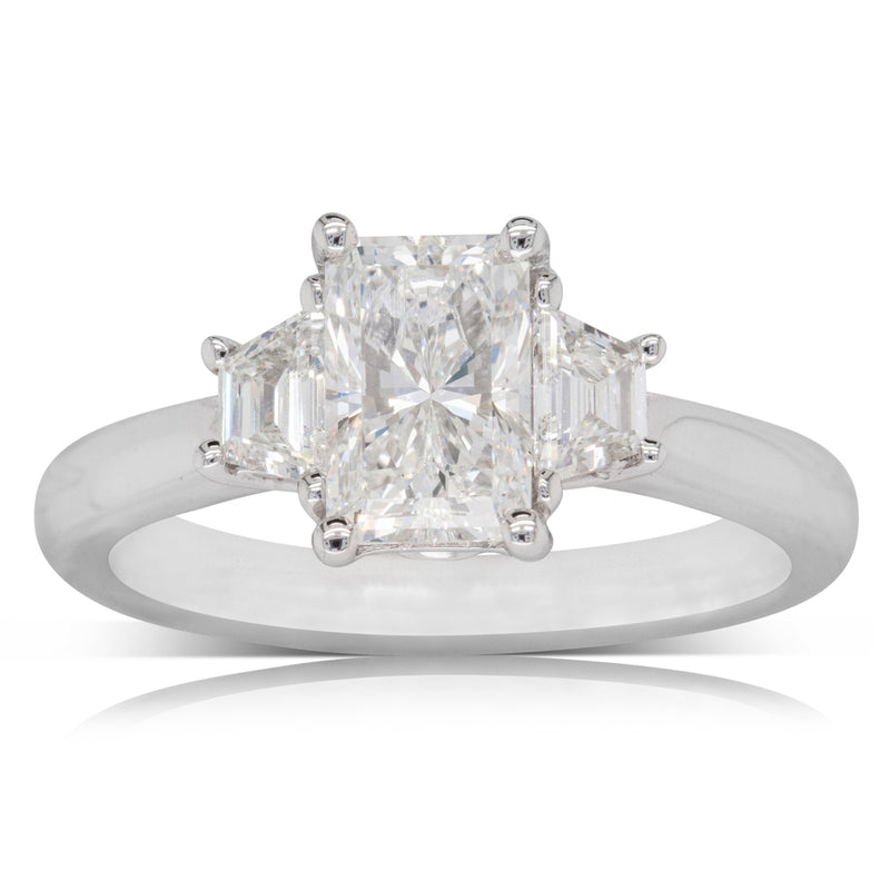 18ct White Gold Diamond Ring-Ring-Walker & Hall