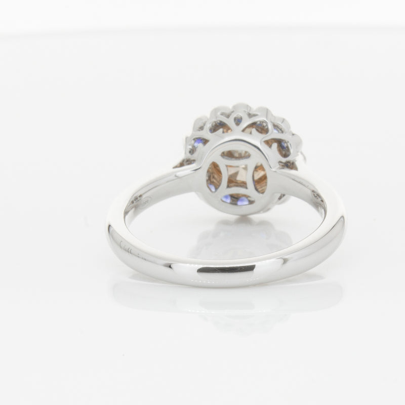 18ct White Gold Sapphire & Diamond Ring-Ring-Walker & Hall