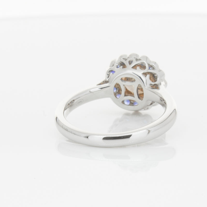 18ct White Gold Sapphire & Diamond Ring-Ring-Walker & Hall