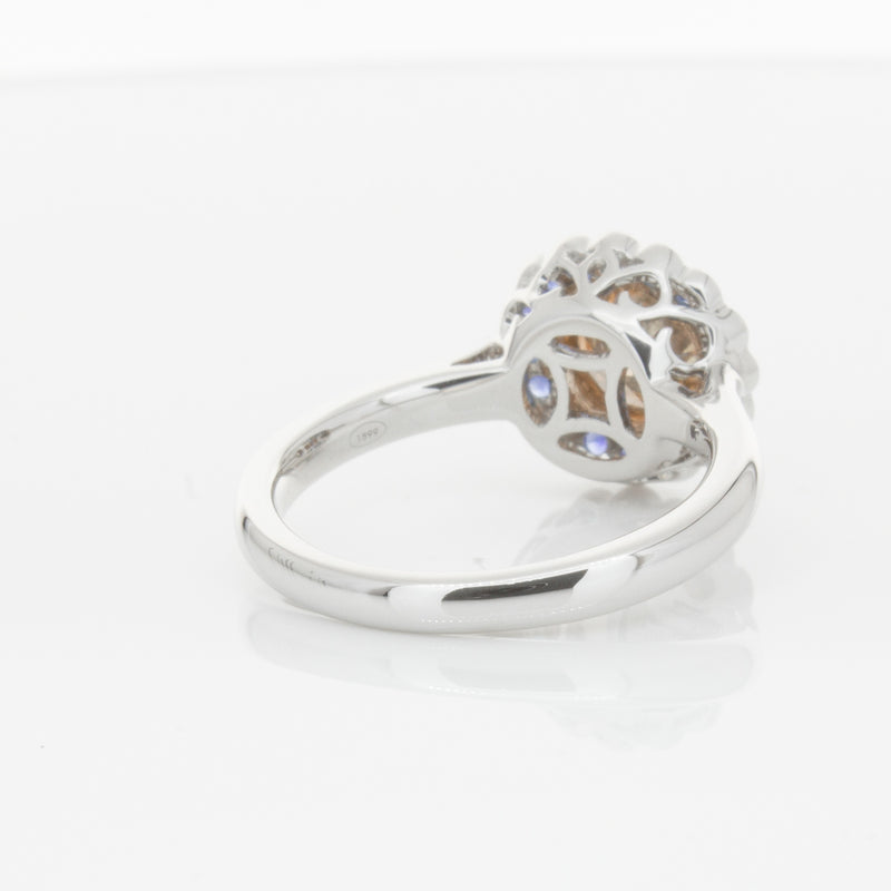 18ct White Gold Sapphire & Diamond Ring-Ring-Walker & Hall