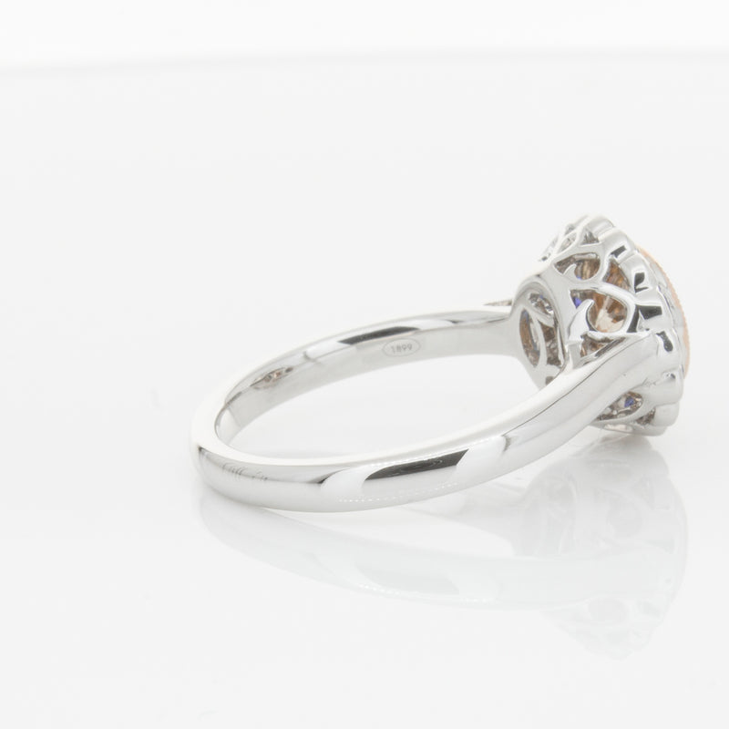 18ct White Gold Sapphire & Diamond Ring-Ring-Walker & Hall