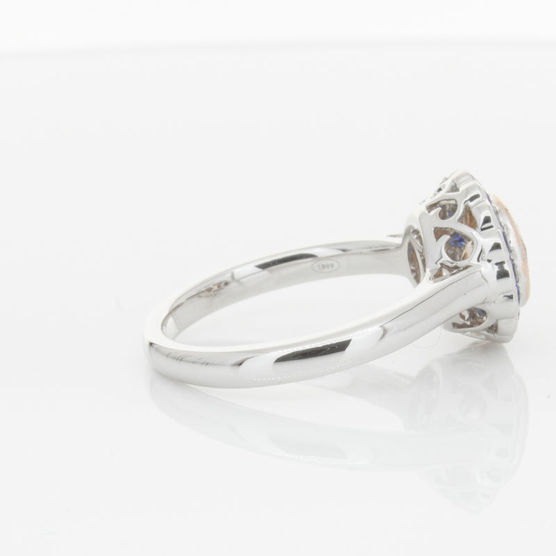 18ct White Gold Sapphire & Diamond Ring-Ring-Walker & Hall