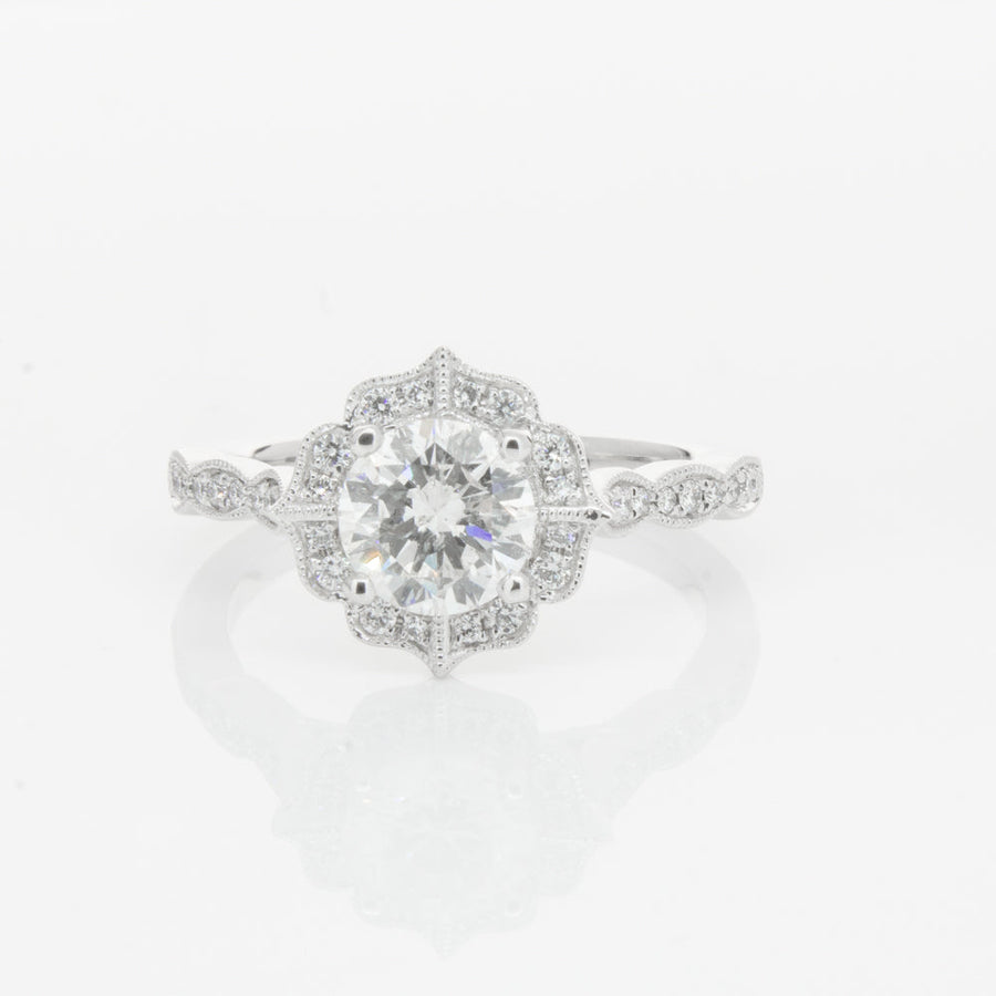 18ct White Gold 1.00ct Diamond Paramount Ring-Ring-Walker & Hall