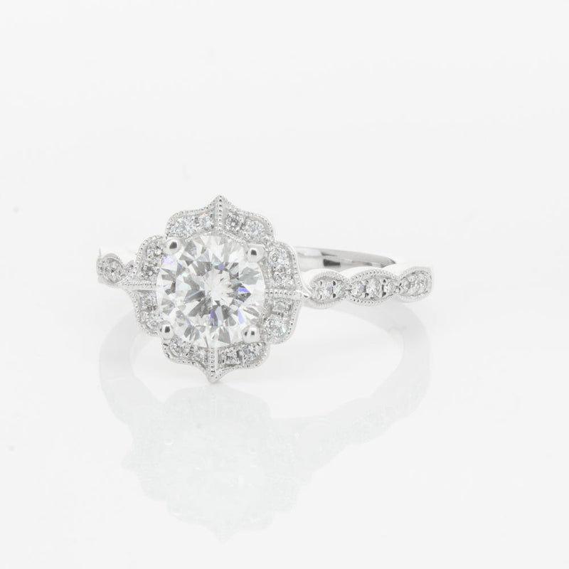 18ct White Gold 1.00ct Diamond Paramount Ring-Ring-Walker & Hall