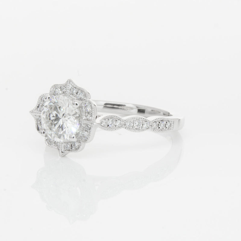 18ct White Gold 1.00ct Diamond Paramount Ring-Ring-Walker & Hall