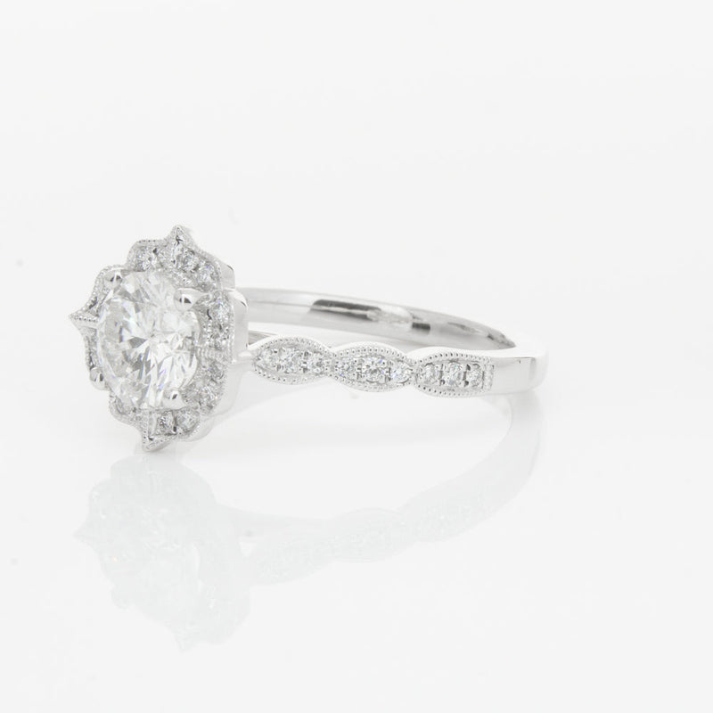18ct White Gold 1.00ct Diamond Paramount Ring-Ring-Walker & Hall