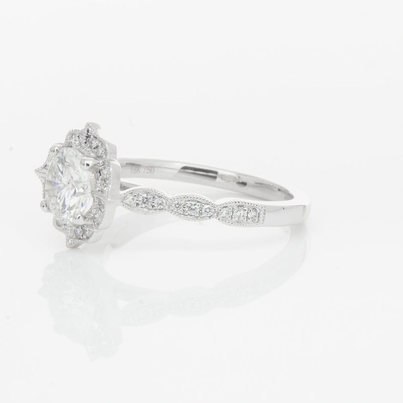 18ct White Gold 1.00ct Diamond Paramount Ring-Ring-Walker & Hall