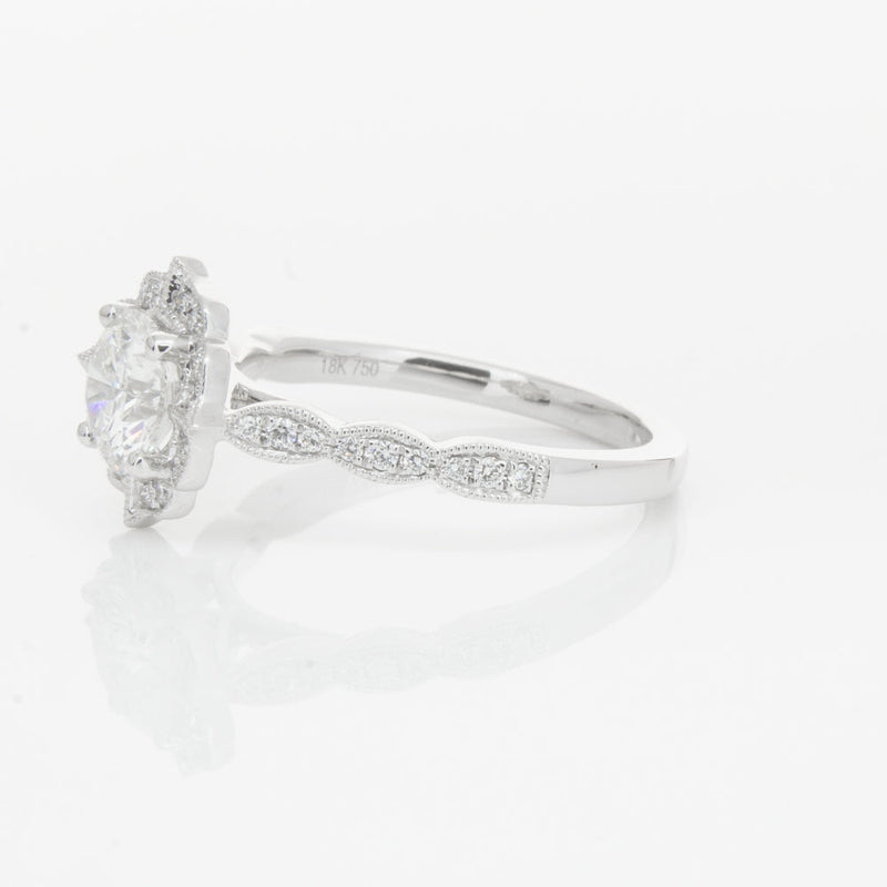 18ct White Gold 1.00ct Diamond Paramount Ring-Ring-Walker & Hall