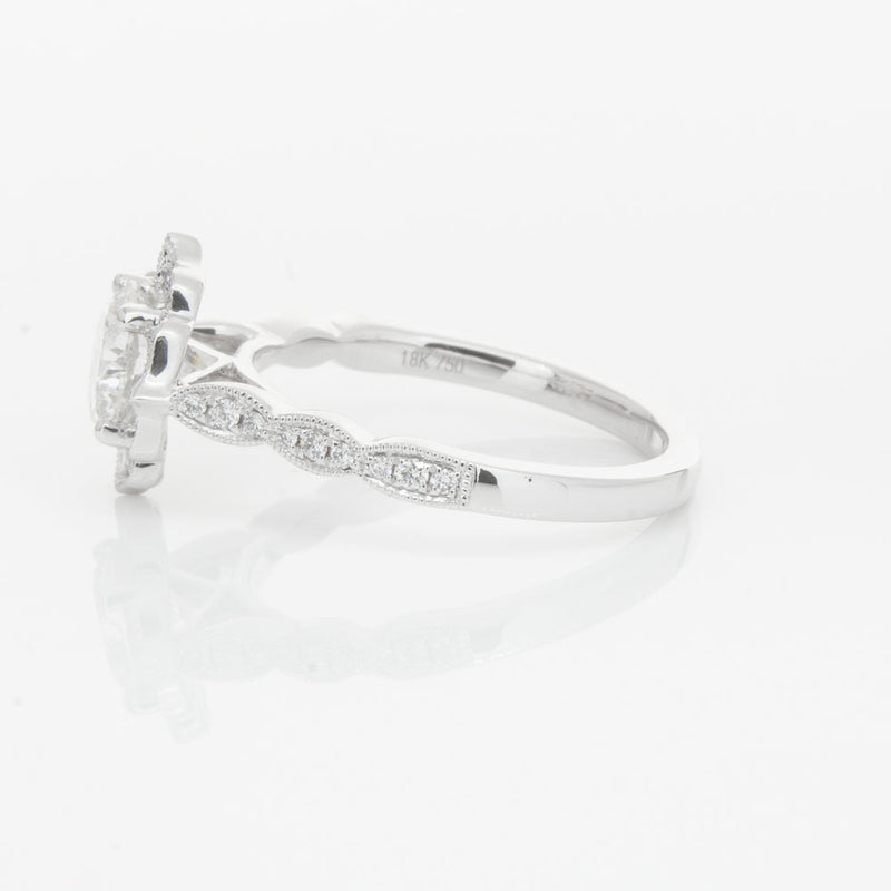 18ct White Gold 1.00ct Diamond Paramount Ring-Ring-Walker & Hall