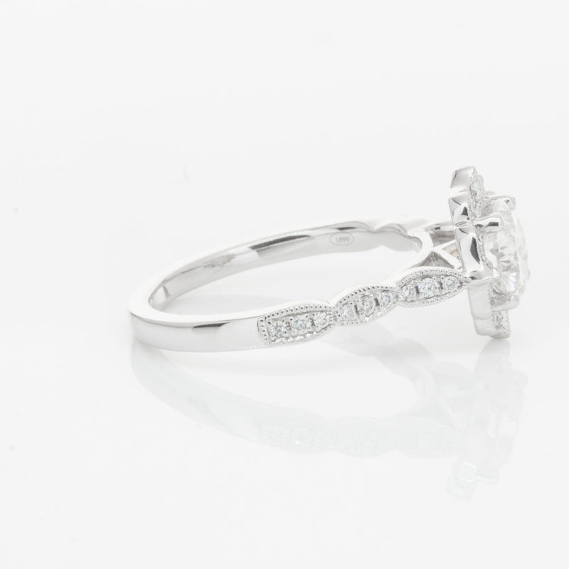18ct White Gold 1.00ct Diamond Paramount Ring-Ring-Walker & Hall