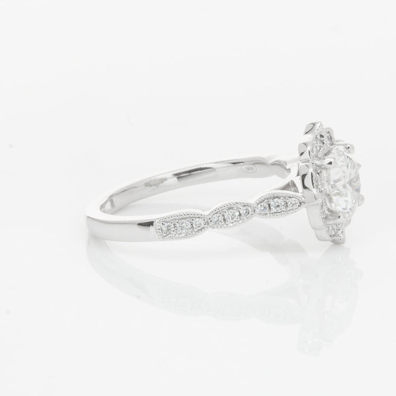 18ct White Gold 1.00ct Diamond Paramount Ring-Ring-Walker & Hall