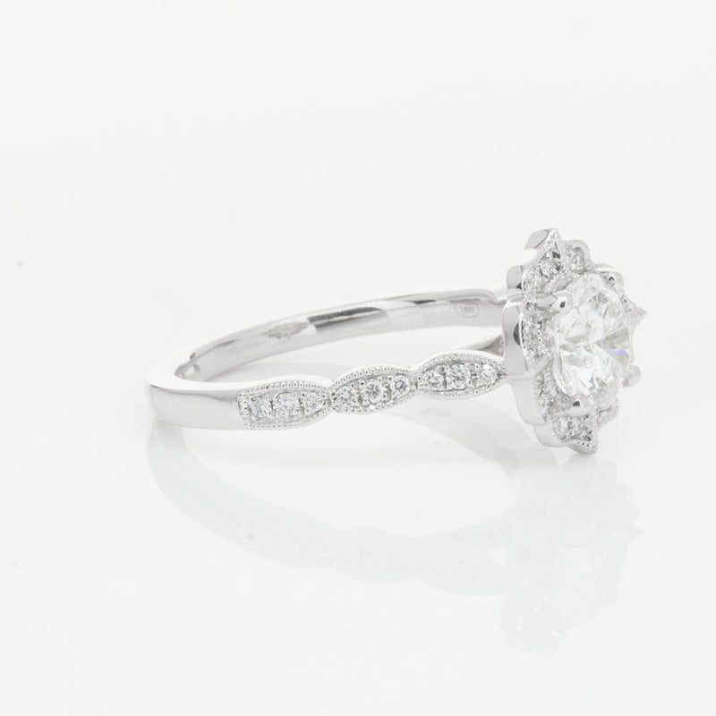 18ct White Gold 1.00ct Diamond Paramount Ring-Ring-Walker & Hall