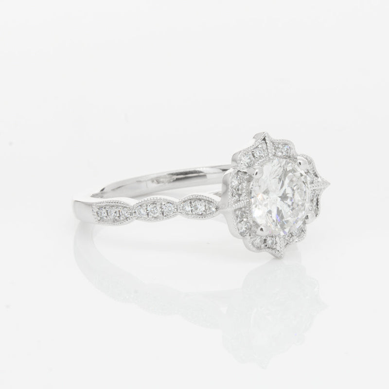 18ct White Gold 1.00ct Diamond Paramount Ring-Ring-Walker & Hall