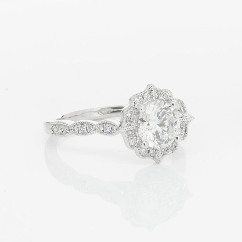 18ct White Gold 1.00ct Diamond Paramount Ring-Ring-Walker & Hall