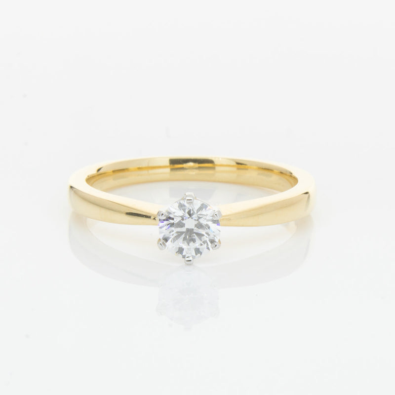 18ct Yellow Gold .41ct Diamond Nova Ring-Ring-Walker & Hall