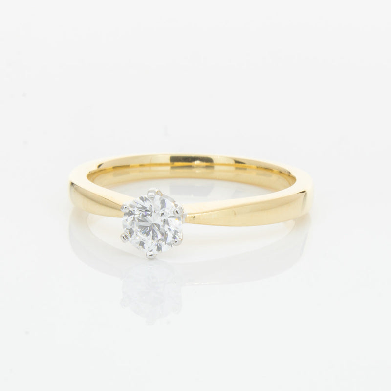 18ct Yellow Gold .41ct Diamond Nova Ring-Ring-Walker & Hall
