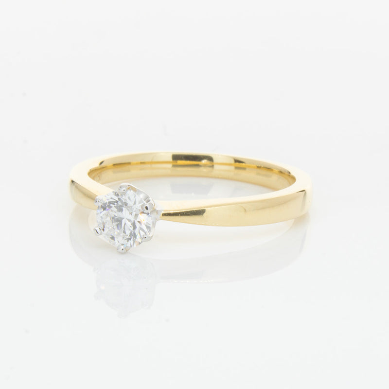 18ct Yellow Gold .41ct Diamond Nova Ring-Ring-Walker & Hall
