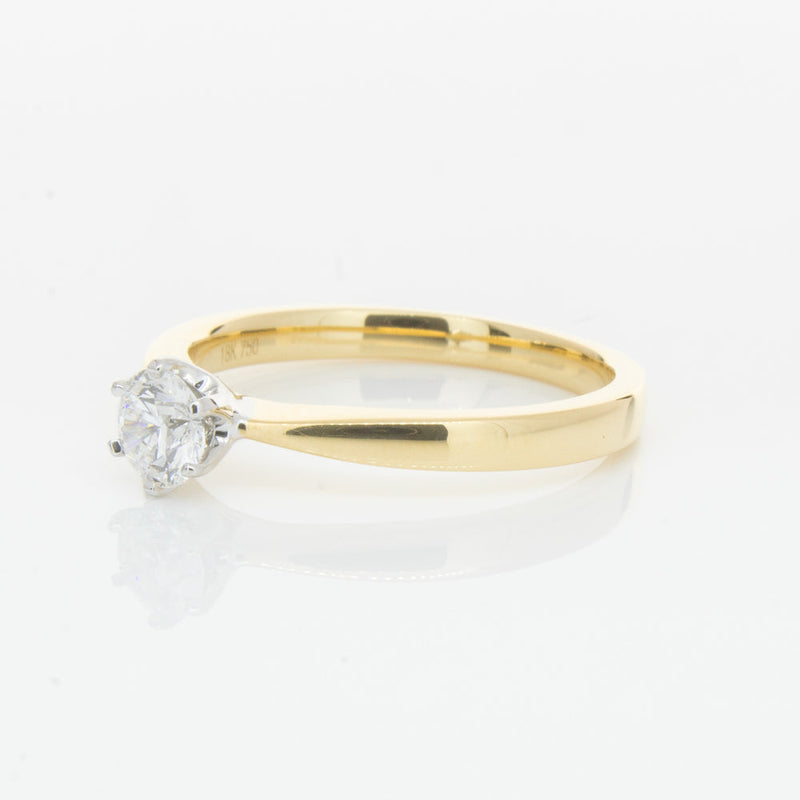 18ct Yellow Gold .41ct Diamond Nova Ring-Ring-Walker & Hall