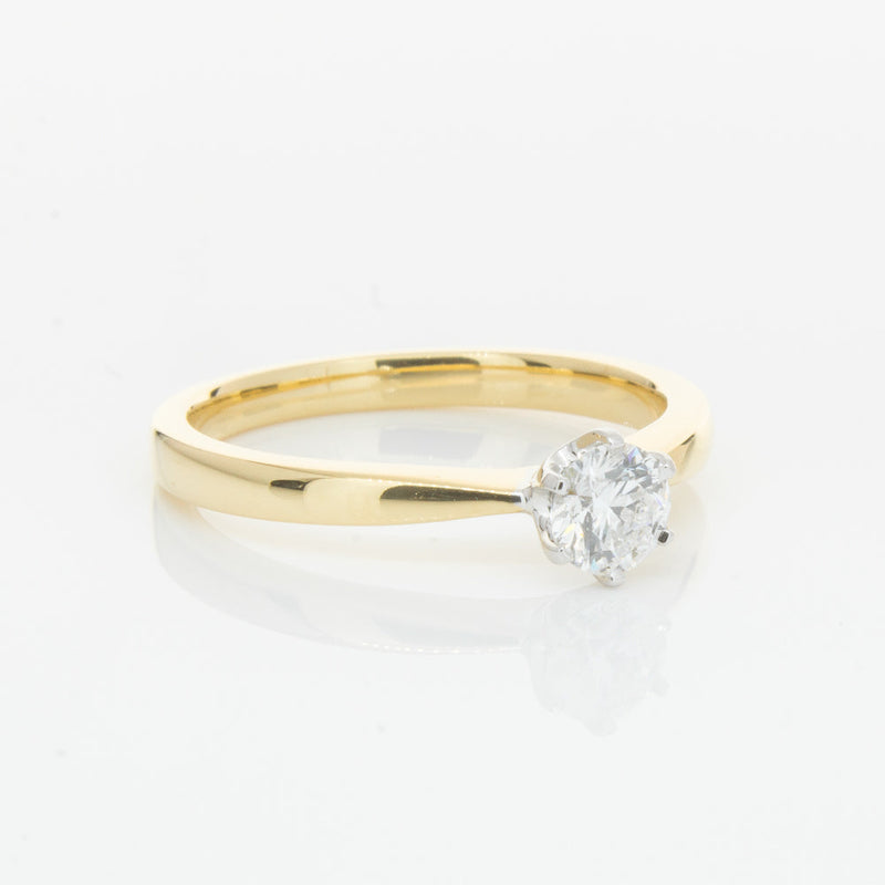 18ct Yellow Gold .41ct Diamond Nova Ring-Ring-Walker & Hall